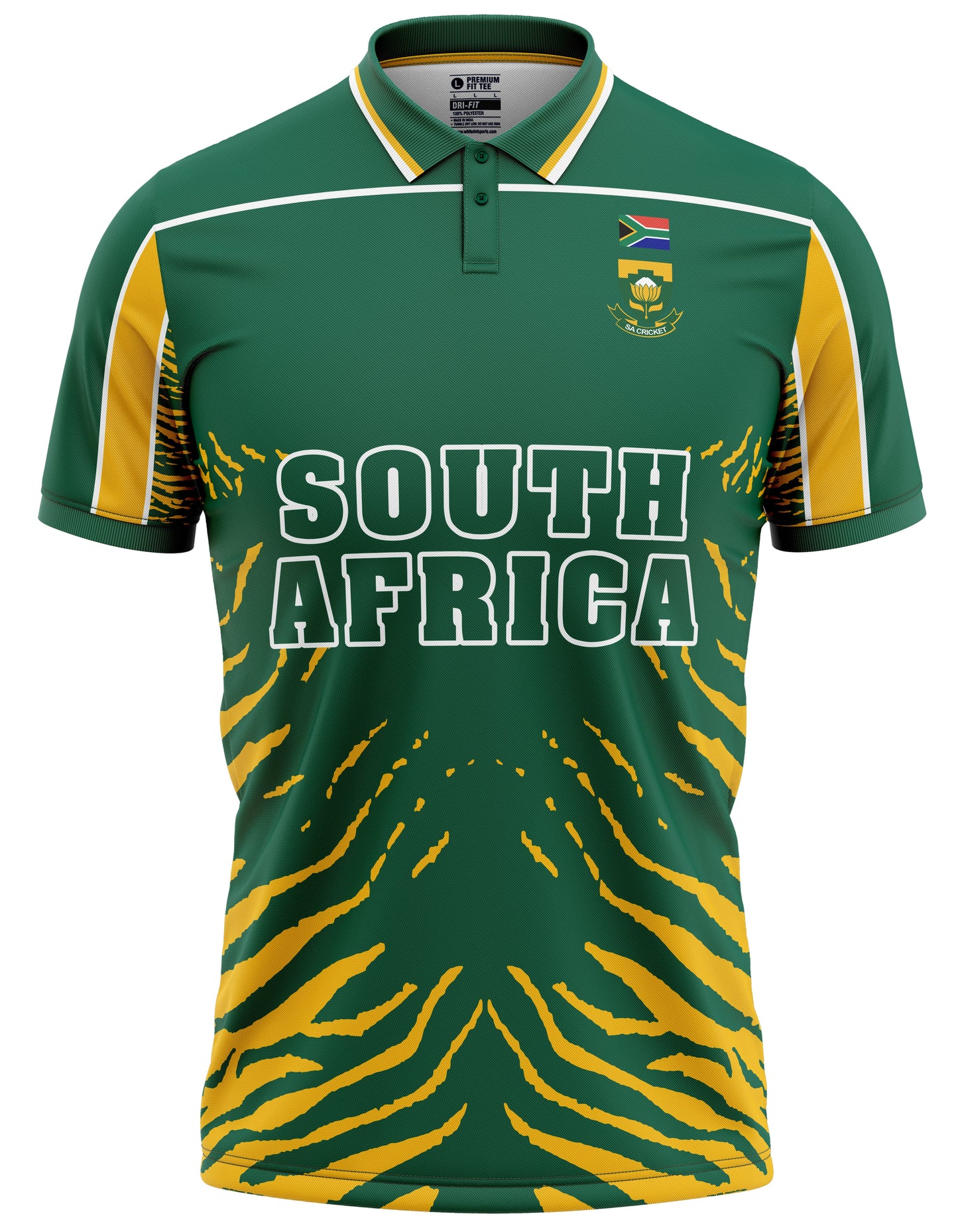 South Africa 2003 ICC World Cup Half Sleeves Cricket Fan Jersey