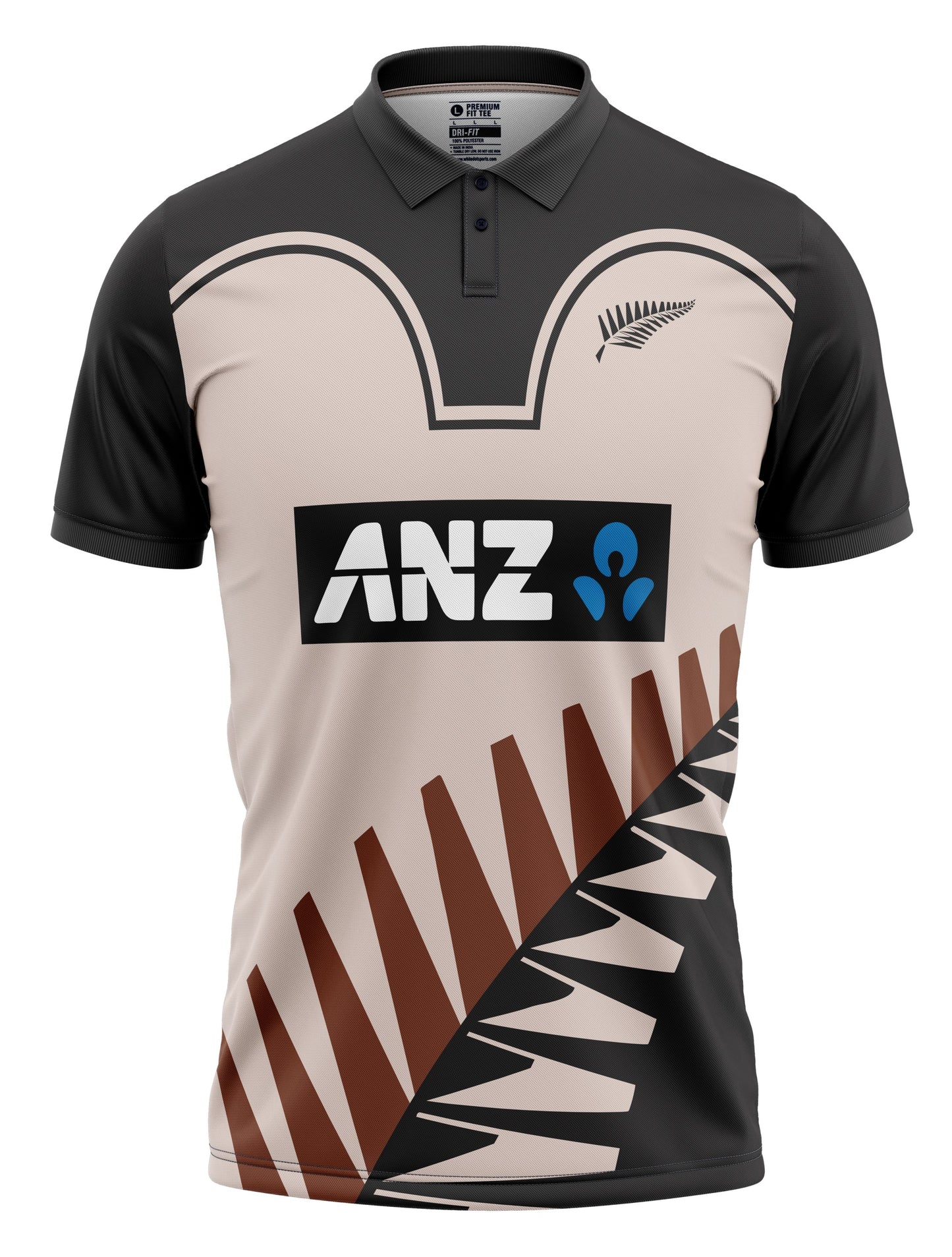 New Zealand ODI World Cup Retro Half Sleeves Cricket Fan Jersey
