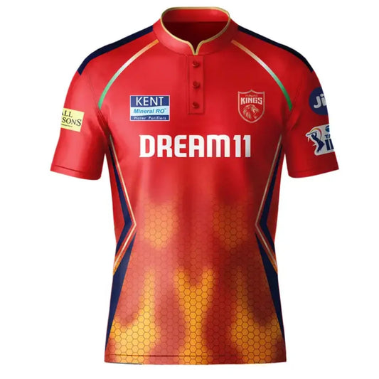 Punjab Kings 2025 IPL Replica Jersey (PBKS 2025 With Name Personalization)