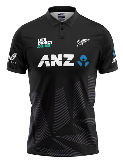 New Zealand ODI World Cup 2025 Black Half Sleeves Cricket Fan Jersey