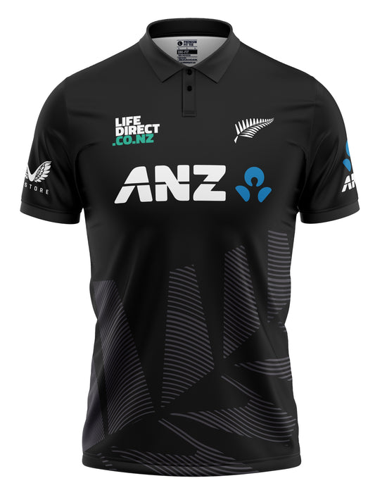New Zealand ODI World Cup 2025 Black Half Sleeves Cricket Fan Jersey