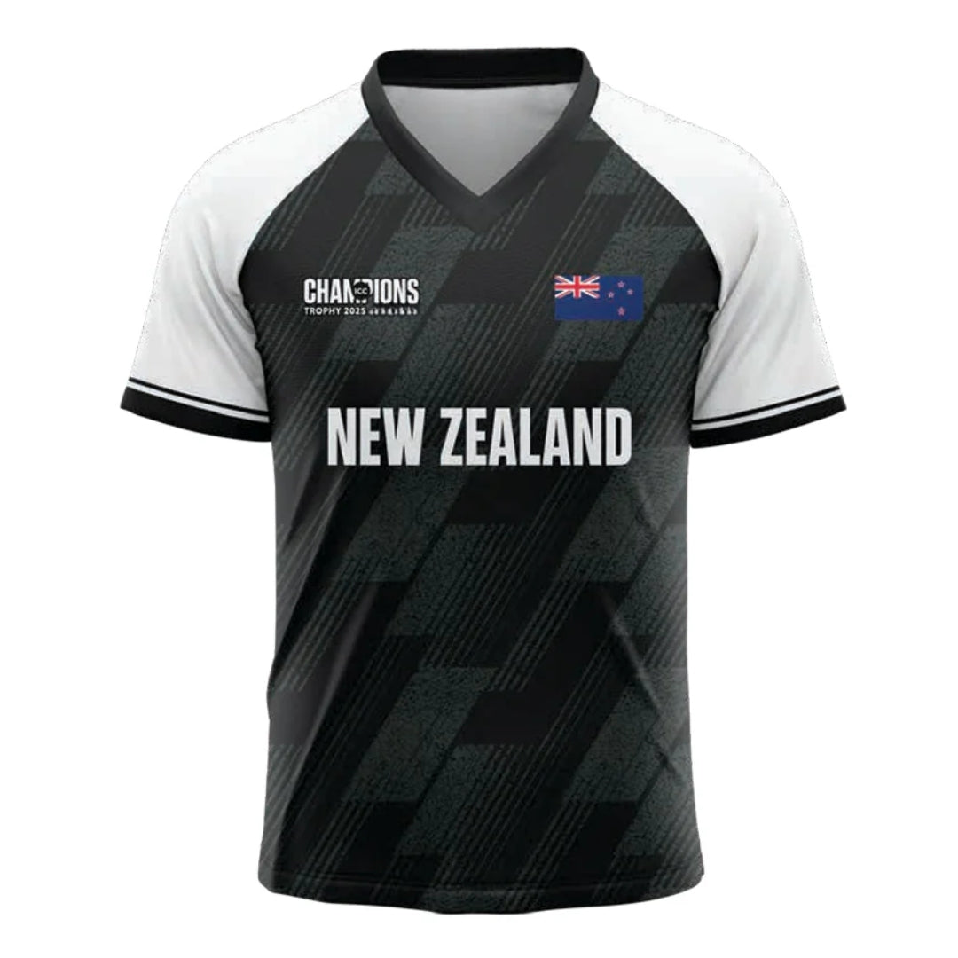 New Zealand ICC Champion Trophy 2025 Half Sleeves Cricket Fan Jersey