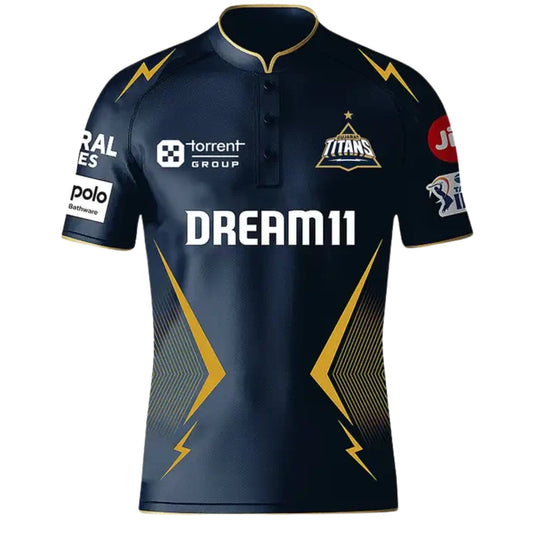 Gujrat Titans 2025 IPL Replica Cricket Jersey Half Sleeves (GT With Name Personalization)