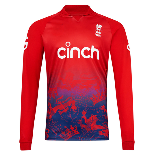 England 2023 Red T20 Full Sleeves Cricket Fan Jersey