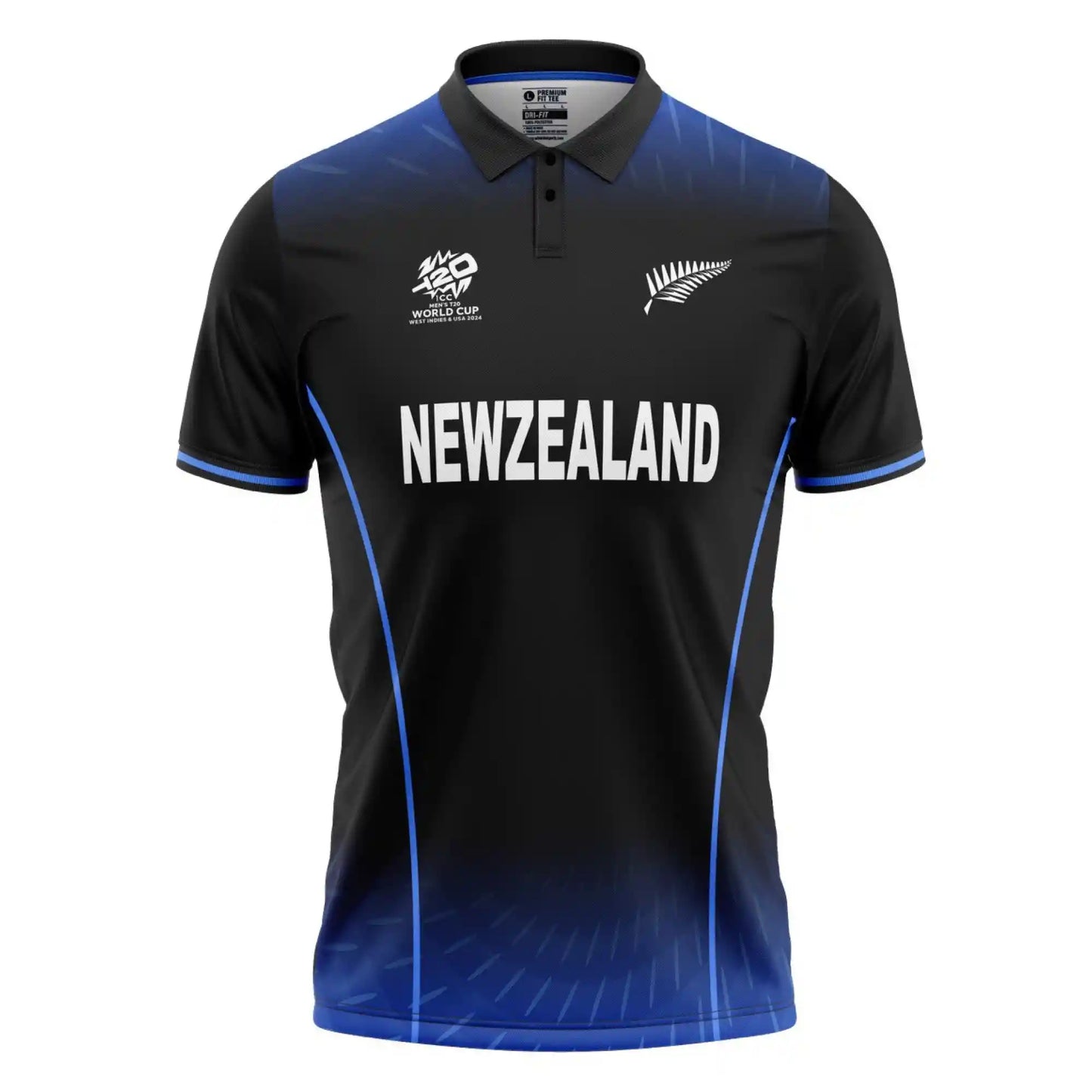 New Zealand ODI World Cup 2015 Full Sleeves Cricket Fan Jersey