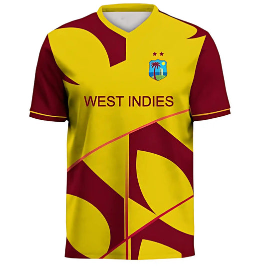 West Indies T20 World Cup 2021 Half Sleeves Cricket Fan Jersey
