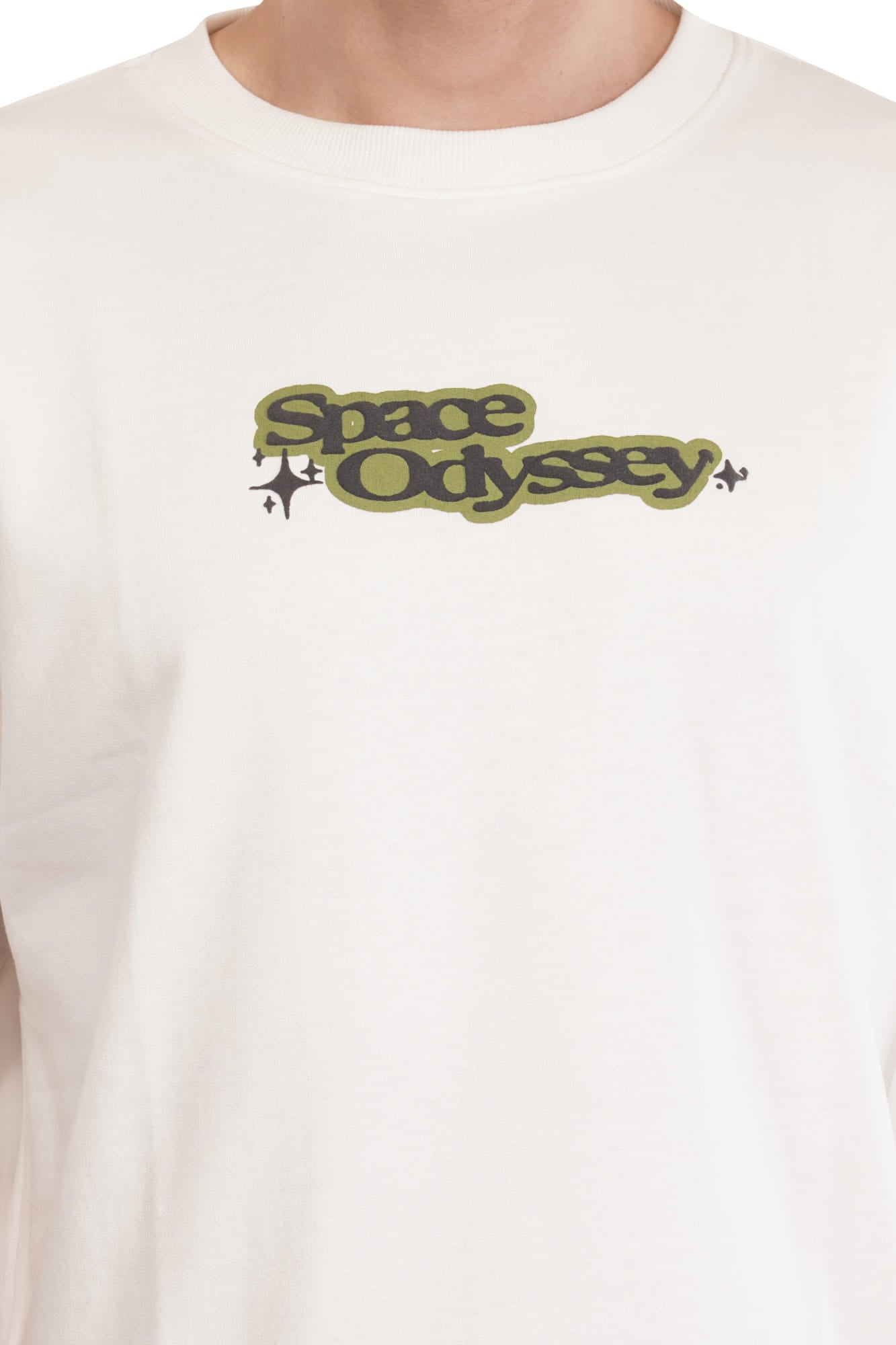Space odyssey Cotton Tshirt - White Drop Shoulder