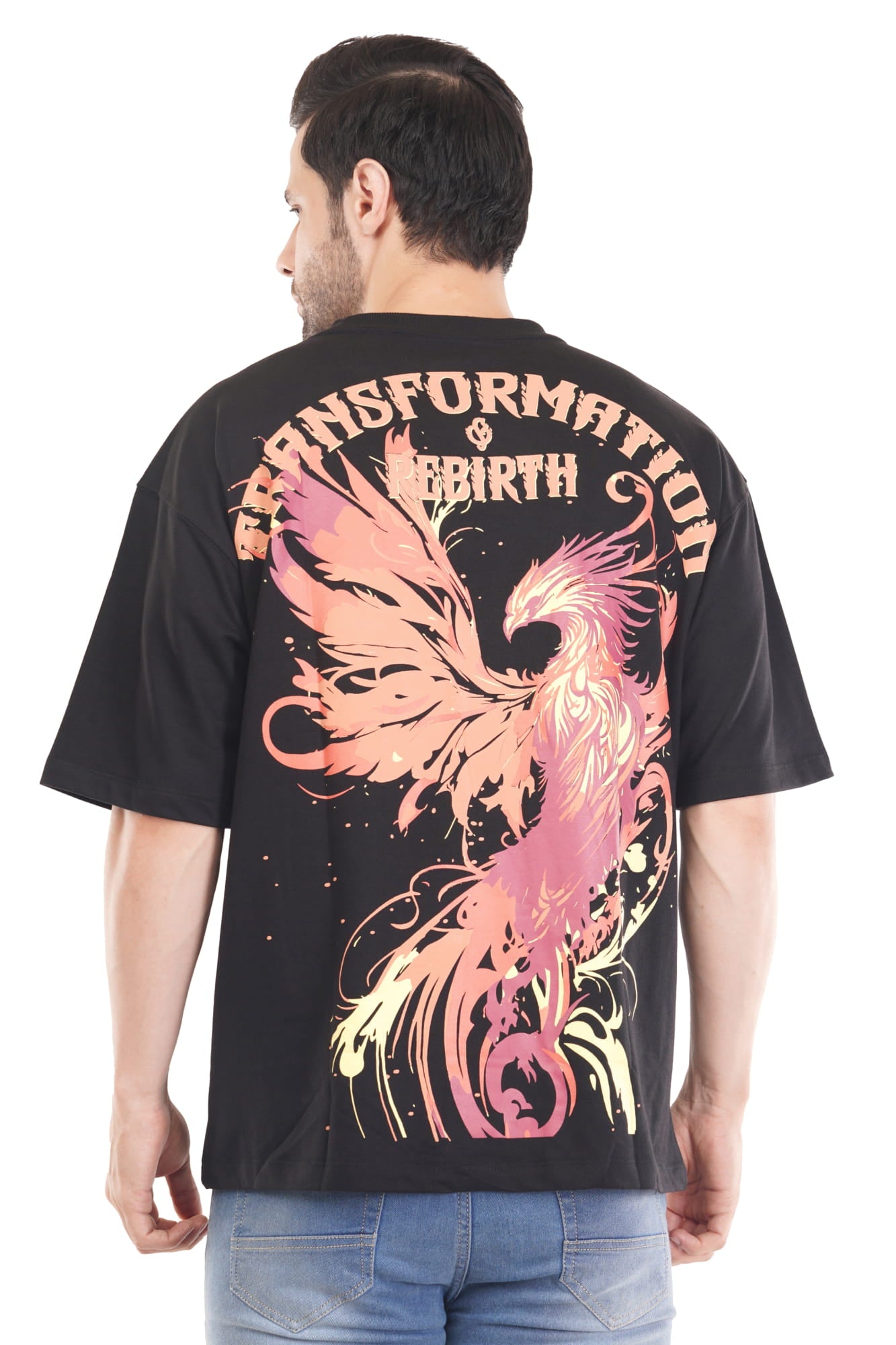 Walking Death Cotton Tshirt - Black Drop Shoulder